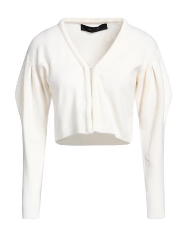 Shop Federica Tosi Woman Cardigan Ivory Size 0 Wool, Cashmere, Polyamide In White