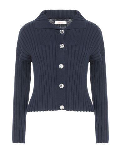 Kontatto Woman Cardigan Midnight Blue Size Onesize Cotton
