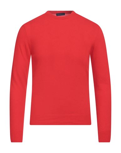 Bramante Man Sweater Red Size L Wool, Polyester, Cashmere
