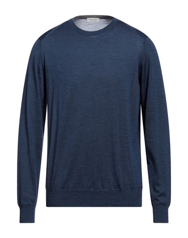 Bramante Man Sweater Slate Blue Size 44 Wool, Silk