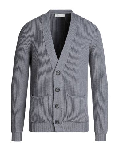 Filippo De Laurentiis Man Cardigan Grey Size 38 Merino Wool