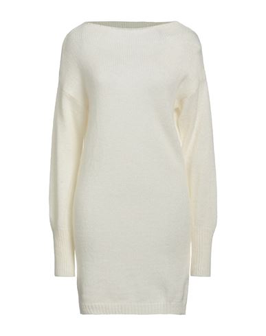 Gas Woman Mini Dress Ivory Size S Acrylic, Polyamide, Mohair Wool, Wool In White