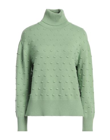 Silvian Heach Woman Turtleneck Light Green Size Xl Viscose, Polyester, Polyamide