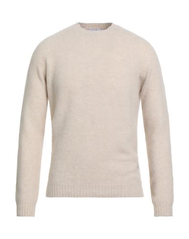 Boglioli Man Sweater Beige Size Xl Wool, Cashmere In Neutral