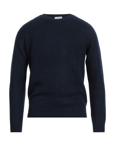 Boglioli Man Sweater Navy Size L Wool, Cashmere In Blue