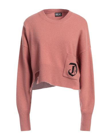 Diesel Woman Sweater Pastel Pink Size L Wool, Cashmere