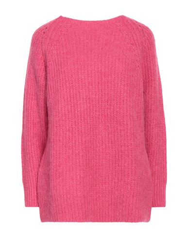Caractere Caractère Woman Sweater Fuchsia Size 2 Acrylic, Polyamide, Alpaca Wool, Virgin Wool In Pink