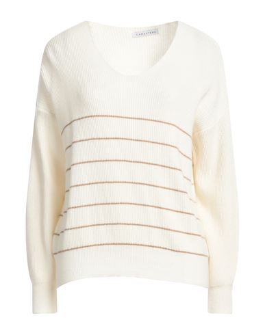 Caractere Caractère Woman Sweater Ivory Size 2 Wool, Viscose, Polyamide, Cashmere In White