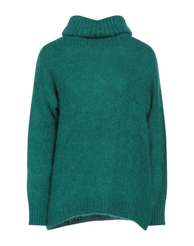 Caractere Caractère Woman Turtleneck Emerald Green Size 2 Acrylic, Polyamide, Alpaca Wool, Virgin Wool