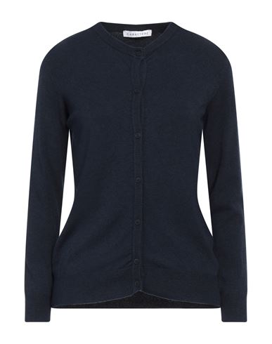 Caractere Caractère Woman Cardigan Midnight Blue Size 1 Viscose, Polyester, Polyamide