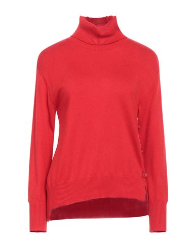 Caractere Caractère Woman Turtleneck Red Size Xl Acrylic, Polyamide, Viscose, Cashmere
