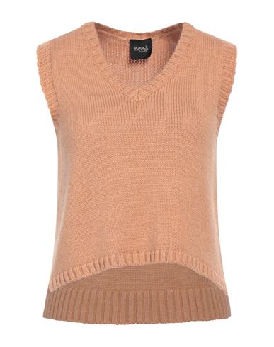 Mem.js Mem. Js Woman Sweater Camel Size 2 Acrylic, Polyamide, Wool, Alpaca Wool In Beige