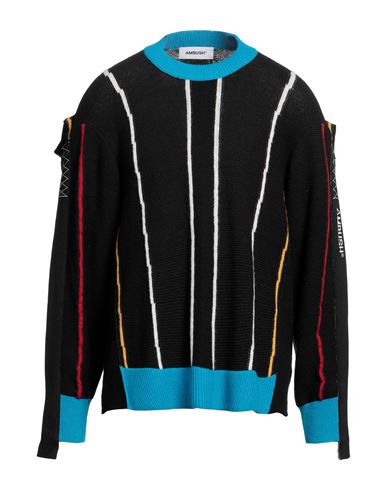 Ambush Contrasting Edge Wool Blend Folding Sweater In Black