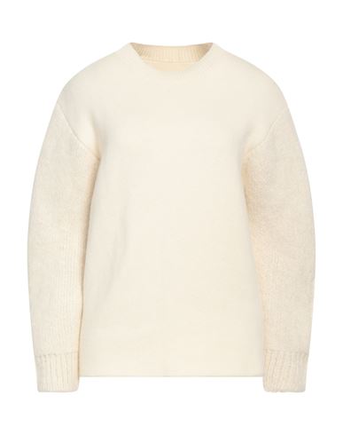 Jil Sander Woman Sweater Ivory Size 6 Wool, Cashmere In White