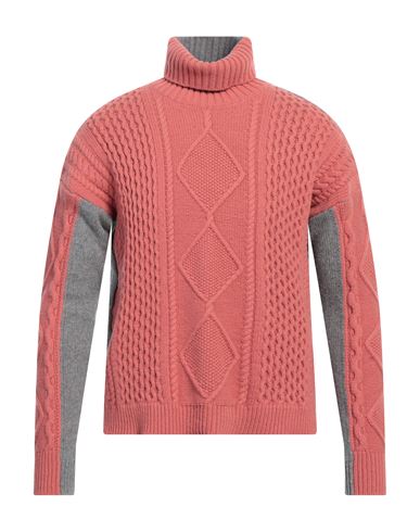 Blauer . Man Turtleneck Coral Size Xs Wool, Polyamide