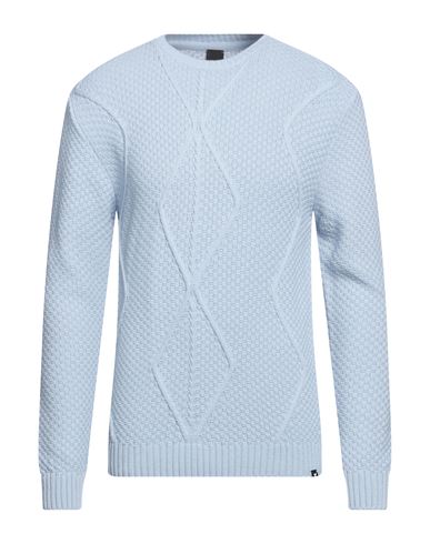 Why Not Brand Man Sweater Sky Blue Size L Acrylic, Wool