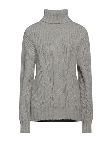 Silvian Heach Woman Turtleneck Light Grey Size S Polyester, Acrylic, Nylon, Wool, Elastane