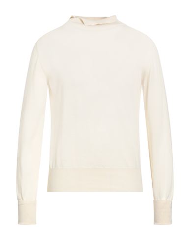 Svevo Man Turtleneck Ivory Size 32 Wool In White
