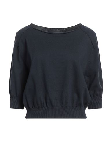 Liviana Conti Woman Sweater Blue Size 8 Cotton, Viscose, Polyamide