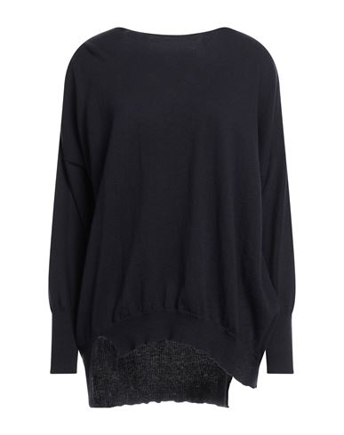 Liviana Conti Woman Sweater Midnight Blue Size 8 Virgin Wool