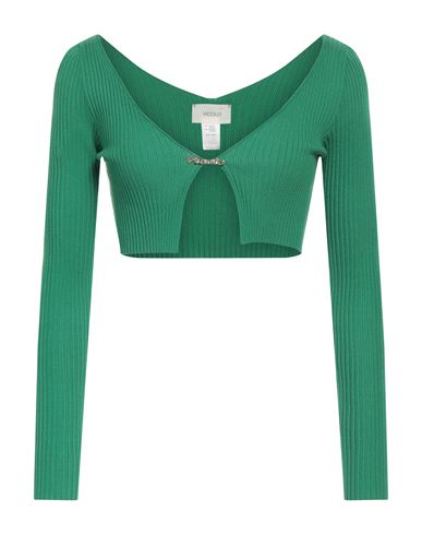 Vicolo Woman Wrap Cardigans Green Size Onesize Viscose, Polyester
