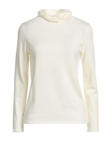 Bellwood Woman Turtleneck Ivory Size L Viscose, Polyester, Polyamide In White