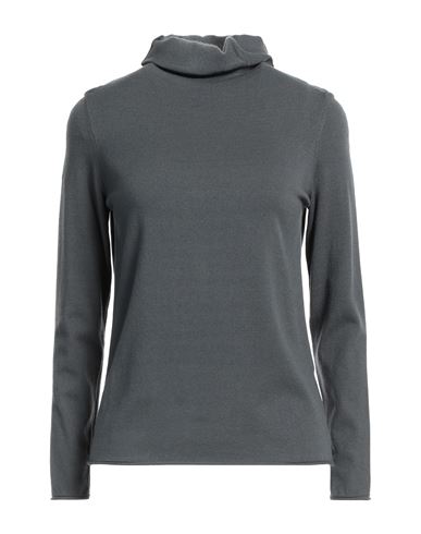Bellwood Woman Turtleneck Lead Size L Viscose, Polyester, Polyamide In Grey