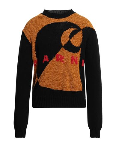 Marni Man Sweater Black Size 38 Virgin Wool, Silk