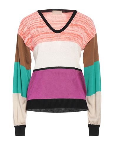 Drumohr Woman Sweater Orange Size L Cotton, Silk, Polyamide
