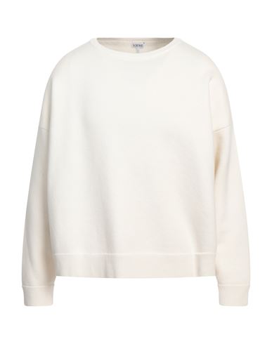 Shop Loewe Man Sweater Off White Size S Cashmere, Polyamide