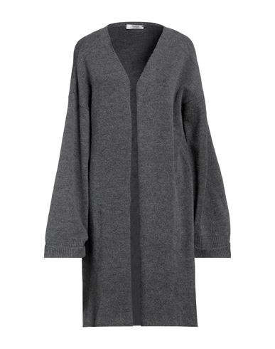 Maryley Woman Cardigan Lead Size 8 Viscose, Mohair Wool, Acrylic, Elastane In Grey