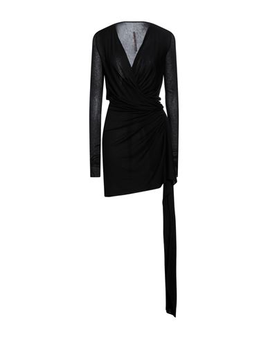 Rick Owens Lilies Woman Mini Dress Black Size 4 Viscose, Cotton, Nylon
