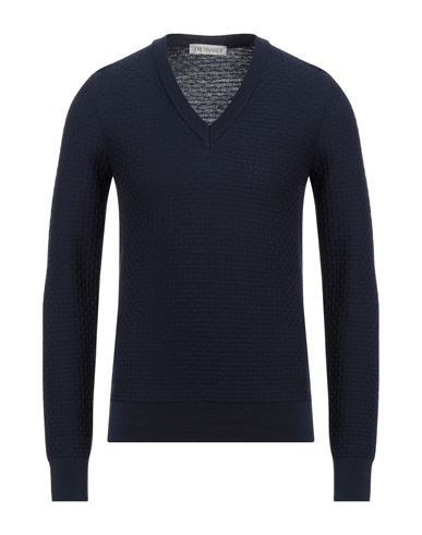 Trussardi Man Sweater Midnight Blue Size 3xl Wool