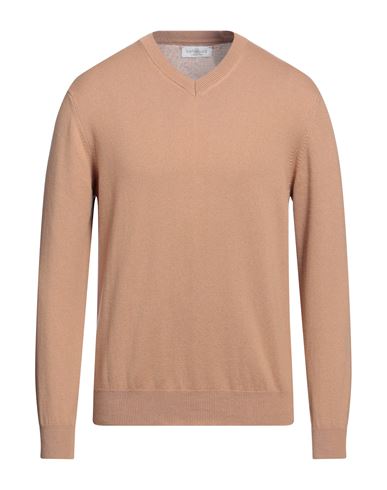 Bellwood Man Sweater Camel Size 40 Cotton, Wool, Cashmere In Beige