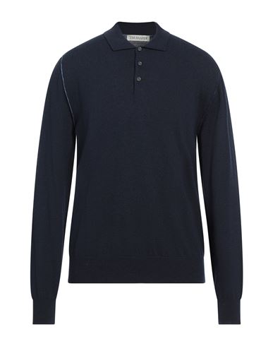 Trussardi Man Sweater Midnight Blue Size L Polyamide, Viscose, Wool, Cashmere