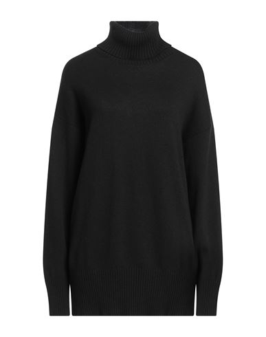 Trussardi Woman Turtleneck Black Size S Polyamide, Viscose, Wool, Cashmere