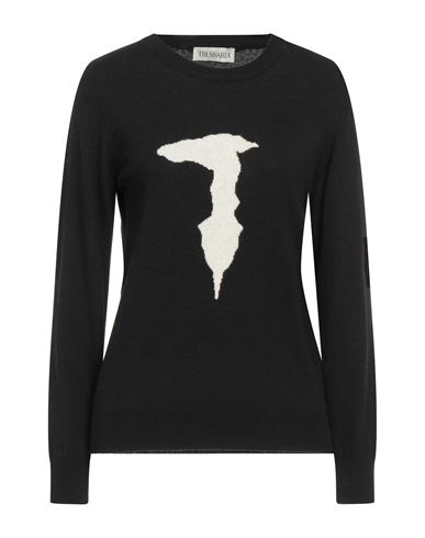 Trussardi Woman Sweater Black Size S Polyamide, Viscose, Wool, Cashmere