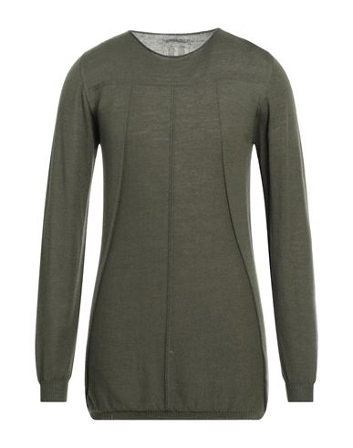 Rick Owens Man Sweater Military Green Size Xxl Virgin Wool