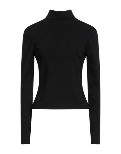 Versace Woman Turtleneck Black Size 8 Viscose, Polyester