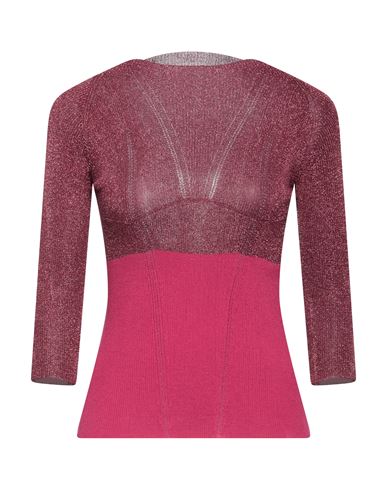 Lanvin Woman Turtleneck Fuchsia Size M Metallic Polyester, Polyamide, Cashmere, Virgin Wool, Silk In Pink