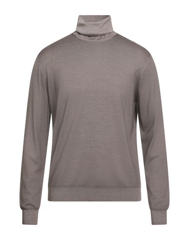 Suite 191 Man Turtleneck Light Brown Size 42 Merino Wool
