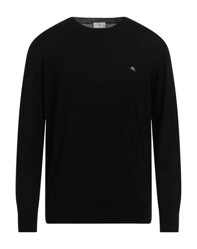 Shop Etro Man Sweater Black Size L Wool