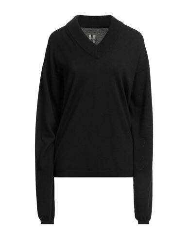 Rick Owens Woman Sweater Black Size M Virgin Wool In Black