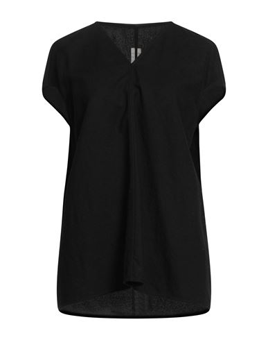 Rick Owens Woman Top Black Size 6 Virgin Wool In Black