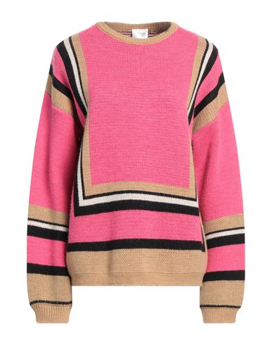 Anonyme Designers Woman Sweater Fuchsia Size 4 Polyacrylic, Polyester In Pink