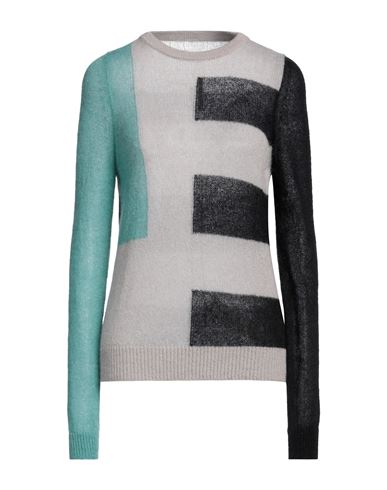 Rick Owens Woman Sweater Grey Size L Polyamide, Mohair Wool, Wool
