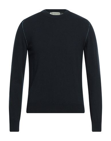 Trussardi Man Sweater Midnight Blue Size L Polyamide, Viscose, Wool, Cashmere