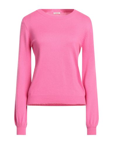 White Wise Woman Sweater Fuchsia Size S Cashmere, Viscose, Wool, Nylon In Pink