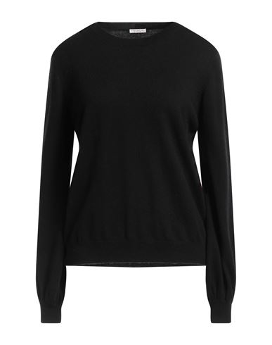White Wise Woman Sweater Black Size Xxl Cashmere, Viscose, Wool, Nylon
