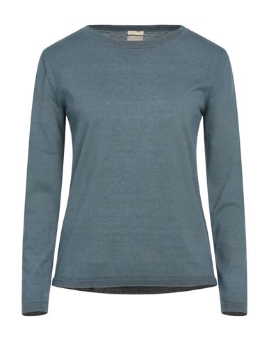 Massimo Alba Woman Sweater Slate Blue Size L Cotton, Cashmere